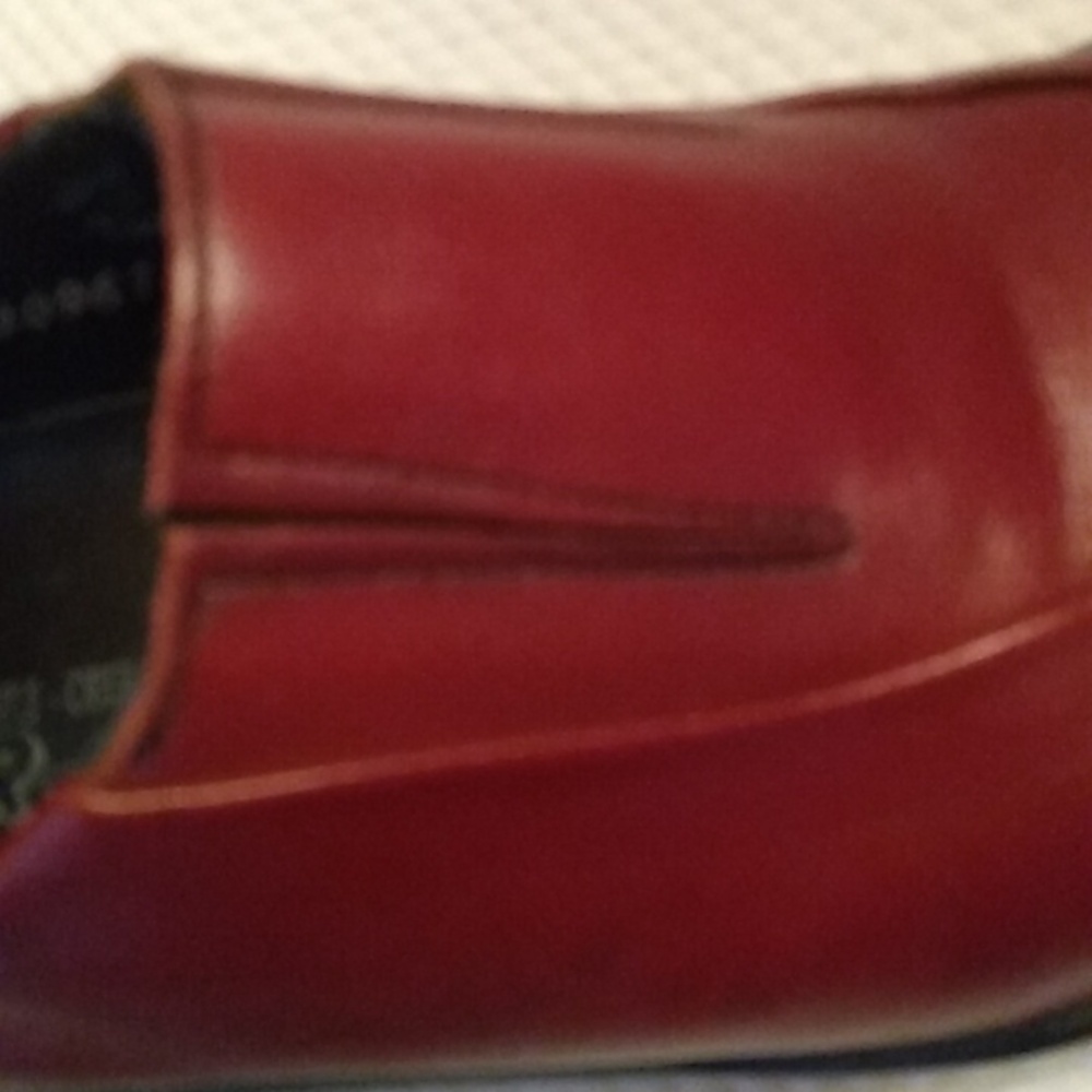 Mephisto Red Leather Slip-On Shoes 7.5 - Picture 6 of 8